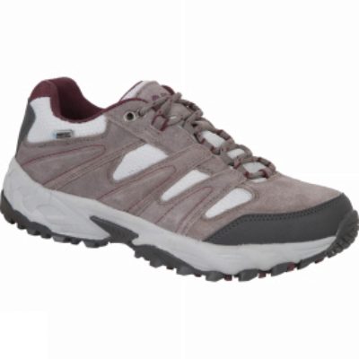 Hi-Tec Womens Sensor Low Waterproof Shoe Grey/Plum